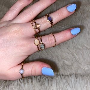 BUNDLE of rings!! Super cute fit size 6 fingers!